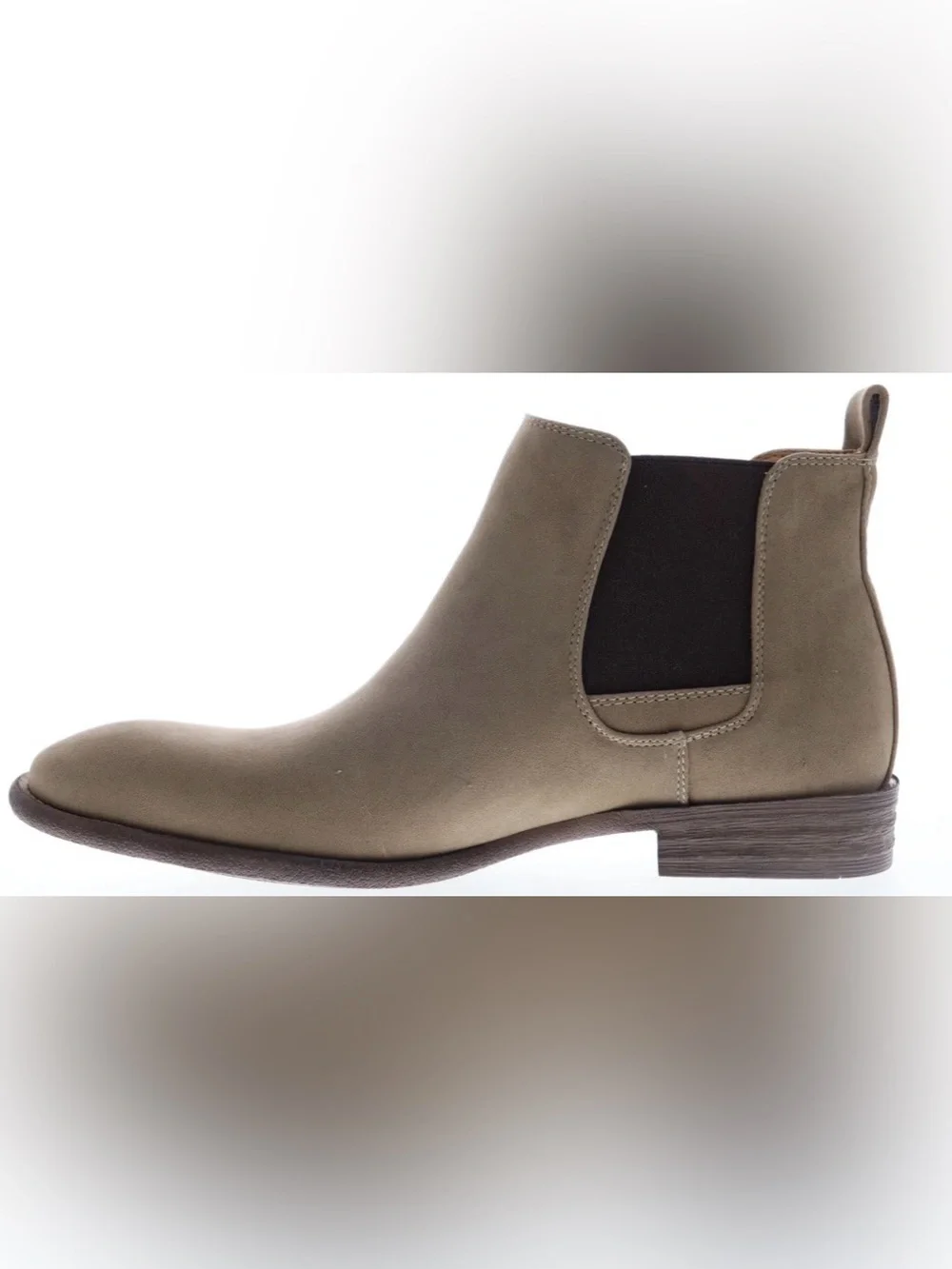 Robert Wayne Mens Brown Leather Mid Top Slip On Chelsea Boots Size 10.5